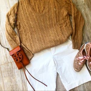 Banana Republic White Bermuda Shorts